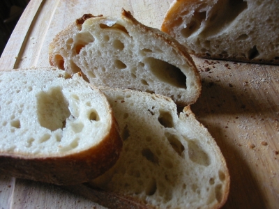 large holes in crumb