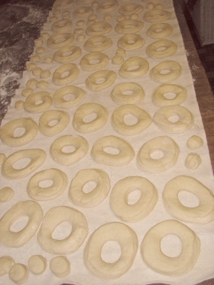 Doughnuts all cut out