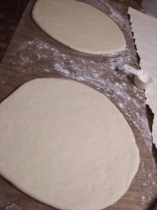 Rolled out dough