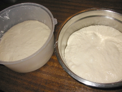 two bowls of dough!