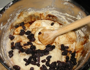 raisin walnut batter