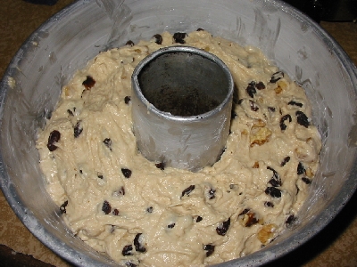 pan of dough