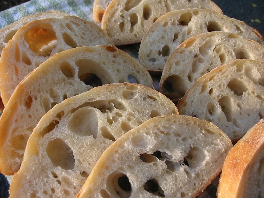 closeup crumb