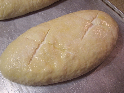pretzel dough simmering