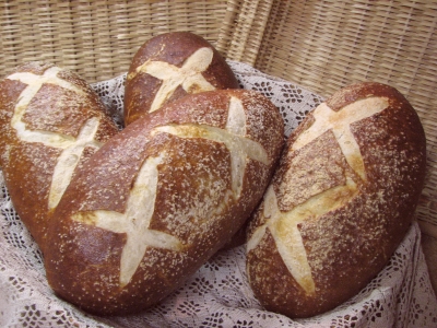 Pretzel Sourdough Bread