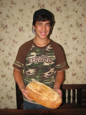 Ray with favorite loaf
