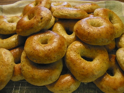 finished onion bagels