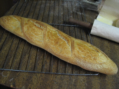 wheat white baguette